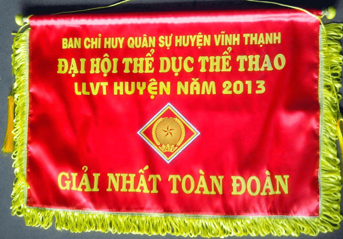 In cờ lưu niệm