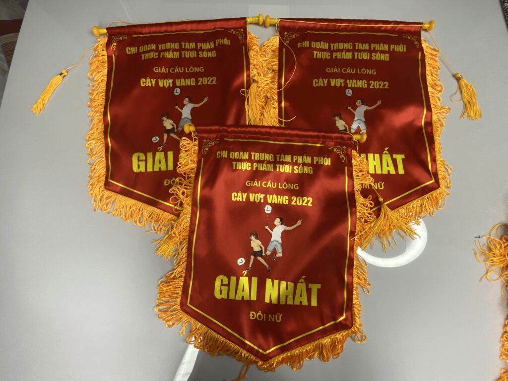 In cờ lưu niệm